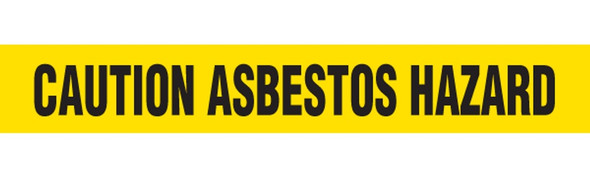 CAUTION ASBESTOS HAZ Barricade Tape - Contractor Grade | Incom Signs | All Safety